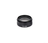 Hoppipola Barlow Objective Lens 0.3X-2X for C-Mount Industrial Microscope Camera Additional Lens Glass Lens with 42 mm Thread (0.5X)