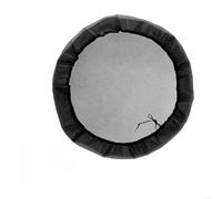Hoppipola Black Polyester Rain Water Cover Net, Drawstring Mesh Screen Outdoor Water Butt for Protection, Prevents Debris Entry, up to 120cm Diameter(110cm)