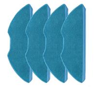 Hoppipola Blue Microfibre Mop Pads Compatible with HomeRun XU2000 XU3000 Series Robots, Effective for Dirt Removal Cloth, Gentle on Floors, Easy Care, 4 Pieces(4 PACK)
