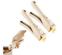 Hoppipola Camping Pot Handle for Replacement, Detachable Anti-Scald Clip for Kitchen Use, for Stainless Steel Reinforced Grip for Various Pot Sizes, White(2pcs)