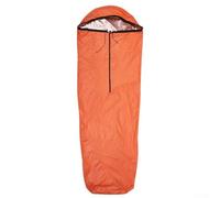 Hoppipola Camping Survival Bivvy Bag Thermal, 400T Nylon Windproof Sleeping BagEmergency Heat Retention Shelter for Hiking Outdoor Adventure Gea(Orange)