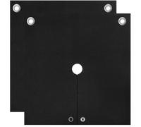 Hoppipola Carbon Felt Welding Blanket 1800°for F Resistant, Cut-Out Fireproof Mat Pipe for Insulation, for Spark Shield and Workshop Safety Gear(Set Of 2:)