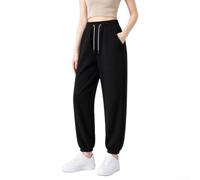 Hoppipola Casual Sweatpants Women's Long Four Seasons Grey | M-5XL sizes, loose fit design, high for waistband, waffle structure, can be worn all year round