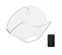 Hoppipola Clear Acrylic Cone Coffee Filter Holder, Wall Mount or Desktop Storage Rack for AEROPRESS for Round Filters, Break-Resistant Organizer Kitchen Office, 7.01 x 5.16 Inch(A)