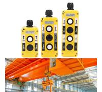 Hoppipola COB-T1 Push Button Switch Car Lifting Control, IP68 Waterproof Crane Motor Lift Unload Box, for Flame Retardant ABS Industrial Controller 110x60x46mm