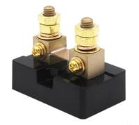 Hoppipola DC Current Measurement Shunt 100 A 100 mV Copper Resistor with 0.25% Accuracy for Precise High Current Monitoring in Industry, Solar Energy and Automotive Applications, IEC 61010-1 Compliant