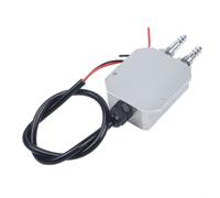 Hoppipola Differential Pressure Encoder, 4-20 mA for Air Pressure Measurement, Sensor 0-2KPa with 8 mm Pagoda Nozzle, Temperature Compensation 0-50°C, 24 VDC, Silver (0-500 Pa)