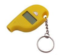 Hoppipola Digital for Mini for Tire Pressure Gauge Keychain, Car-Shaped LCD Display Tester with 4 Units PSI/KPa/Bar/cm2, High Accuracy(Yellow)