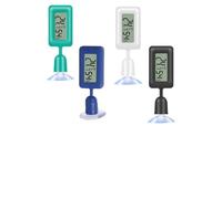 Hoppipola Digital Reptile Thermometer Hygrometer with for 360 Rotating Luminous Suction Cup, for Dual for Scale LCD Temp Humidity Monitor Terrarium Lizard Snake