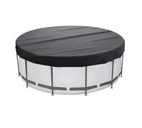 Hoppipola for Heavy Duty for Round Pool Cover 210D Silver Coated Oxford Cloth Waterproof Dust Guard for Garden Pet Swimming Pools Bathtubs Black 4-15FT