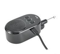 Hoppipola for Mini Guitar, 5W USB Rechargeable Pocket for Amp with 270° Rotatable 6.35mm Jack, 850mAh Battery Electric Guitar & Bass, Black