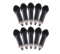Hoppipola for Replacement Trekking Pole Tips 8 Pack, Carbon Steel Carbide Ends Outdoor Hiking and Camping, Compatible with Arakan and Standard Walking, Black