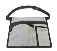 Hoppipola Heavy Duty Tool Belt Pouch with 6 Pockets 12 Inch Adjustable Canvas Waist Bag for Men Women Carpenters Electricians Plumbers Construction DIY Storage Gray