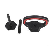 Hoppipola Kettlebell Adapter Handle with Secure Screw Clamp, Compatible with 1-Inch Barbell Plates, Lightweight Portable Grip for Fitness and for Endurance Workouts