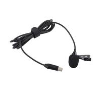 Hoppipola Lavalier Microphone for Insta360 X4/X3/X2 USB-C External Recording Mic with 1.5m Cable High-Fidelity Condenser Omnidirectional Black for X3/X2