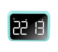 Hoppipola LED Timer with Loud Alarm, 99M59S Countdown & Stopwatch, for Memory Function, Adjustable Volume/Brightness, Magnetic Back Cooking Study Office(Green)