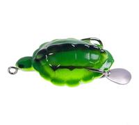 Hoppipola Lifelike Frog Turtle Fishing Lure, 5.7cm 13.4g for Soft Silicone Bait with Hooks for Bass Pike Blackfish, Realistic Topwater Tackle for Freshwater Summer Angling(5#Color)