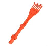 Hoppipola Lightweight Gutter Rake with Rotating Handle Debris and for Leaf Removal, Efficient Roof Cleaner Hard to Reach Areas, for Orange 39.4cm