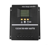 Hoppipola MPPT Solar Charge Controller 150A 12V/24V/36V/48V with LCD Display, 7 Modes, Dual USB Port and Aluminium Heatsink for Photovoltaic Systems (70A)