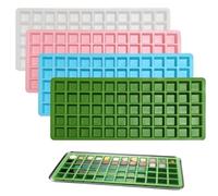 Hoppipola Pack of 2 Silicone Ice Cube Trays 60 Compartments for Harvest Right Freezer Dryer Medium and Large Green 45.5 x 19 x 1.8 cm Dishwasher Safe