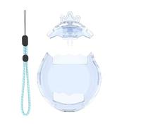 Hoppipola PC Case for Tamagotchi Paradise 360° Shockproof Sweatproof Washable Cover with Replacement Lid Transparent Purple Blue Pink Blue