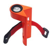 Hoppipola Portable Right-Angle Vertical Level with Strap Aluminium Alloy Centering Pole Bubble Leveler for Building Survey 85mm/3.35inch Orange Orange