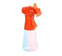 Hoppipola Portable Water Spray Fan Handheld Misting Cooler, Quiet Strong Airflow for Mini Fan for Camping Hiking Travel Office, Pink(Orange)