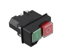 Hoppipola Pushbutton Switch 5 Pin YH02-for A KLD-28A, 18A 250V IP55 Stop Button Lathe Machine Woodworking Tools Black