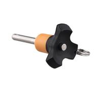 Hoppipola Quick Release Ball Lock Pin with Button, Self-Locking Detent Pin Stainless Steel, Ergonomic Grip Jig Fixture Clamping, Dia 6mm