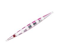 Hoppipola Quick Sinking Slow Jig Bait 150/200/300/400g UV Luminous with Mirror Surface for Tuna and Snapper, Streamline Shape 19-26 cm Silver