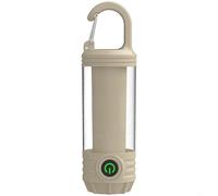 Hoppipola Rechargeable LED Camping Lantern with White Warm for Red Light, Portable USB- Flashlight for Outdoor Hiking Tent, for Compact 96g Lamp(Khaki)