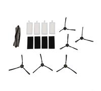 Hoppipola Replacement Parts Kit for ILIFE A20 T20S V3x for Polaris PVCR 3600 G2, 1 Main Brush + 4 Filters + 4 Foam Filters + 5 Side Brushes, Complete Accessory Set for Robot Vacuum Cleaning