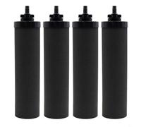 Hoppipola Replacement Water Filter Black Activated Carbon for Larayci Gravity Systems Travel Big Royal for Imperial 4 Pack