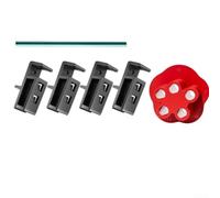 Hoppipola Row of Holes Marker for Cabinets Precise Scribing Tool Multiple Hole ABS Plastic Smooth Cut Kitchen Assembly 2.4 x 1.65 x 1.8 cm (D)