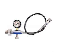 Hoppipola Scuba for G5/8 Inflator Valve with 24"" Full Spring Tube, 6000PSI for Dial Gauge for Diving Cylinder Refill and Maintenance, 413g