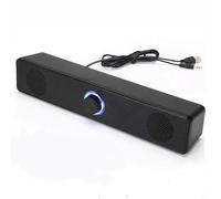 Hoppipola Soundbar USB power supply Wired Wireless | With surround sound 31.5 x 5.6 x 6 cm made of PC plastic, for TV/PC/laptop/console/music box home cinema (plug-in dual mode)