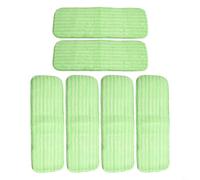 Hoppipola Thick Microfiber Refill Pads for Swiffer Sweeper XL, Reusable Wet Dry Mop Heads, Machine Washable Cleaning Cloths Vinyl Linoleum Floors, Green, 2 Count(2 PACK)