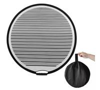 Hoppipola Tooth Reflector Board 80 cm Round Foldable for Car Dents Repair Tool with Carry Bag Black