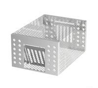 Hoppipola Trap Cage Automatic Rat Indoor, Reusable Galvanized Iron Trap with One Way Door for Kitchen Basement Control