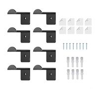 Hoppipola Wall Mounted Hat Storage Rack for Baseball and Cowboy Hats, Display Hooks with Screws and Anchors, Black(Is black)