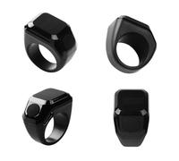 Hoppipola Waterproof Smart Tasbih Counter Ring Rechargeable Electronic Zikr Reminder with 30 Days Standby and OLED Screen for Prayer Green