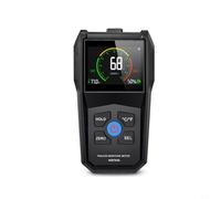 Hoppipola WM700A Wood Moisture Meter Non-Contact with Electromagnetic Wave 0-55% Measuring Range for Soft/Hardwood & Plaster Alarm from 17%/70% VA Colour Display Black