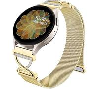 Hopply Slim Metal Strap Bands for Samsung Galaxy Watch 7 6 5 4 Band 40mm 44mm/Watch 6 4 Classic Bands 46mm 42mm 47mm 43mm/5 Pro/3 41mm/FE/Active 2 Men/Women,20mm Replacement Stainless Steel Strap for