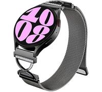 Hopply Slim Metal Strap Bands for Samsung Galaxy Watch 7 6 5 4 Band 40mm 44mm/Watch 6 4 Classic Bands 46mm 42mm 47mm 43mm/5 Pro/3 41mm/FE/Active 2 Men/Women,20mm Replacement Stainless Steel Strap for
