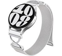 Hopply Slim Metal Strap Bands for Samsung Galaxy Watch 7 6 5 4 Band 40mm 44mm/Watch 6 4 Classic Bands 46mm 42mm 47mm 43mm/5 Pro/3 41mm/FE/Active 2 Men/Women,20mm Replacement Stainless Steel Strap for