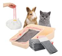 HoppScotch.bun Bad Bunny Bags for Bumbox Litter Box - Disposable Super Absorbent Carbon Odor Eliminator Cage Liner for Small Pet Toilet Training (Bamboo Charcoal, Extra Large)