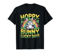Hoppy Bunny Lucky Day St Patricks Kids Outfit T-Shirt
