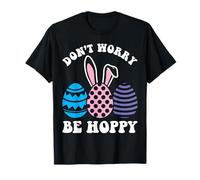 Hoppy Bunny Rabbit Leopard Print Glasses Happy Easter Season T-Shirt