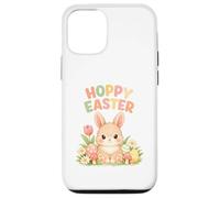 Hoppy Easter Cute Bunny Rabbit Spring Flowers and Eggs Case for iPhone 12/12 Pro