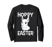 Hoppy Easter Cute Easter Bunny Egg Hunting Long Sleeve T-Shirt